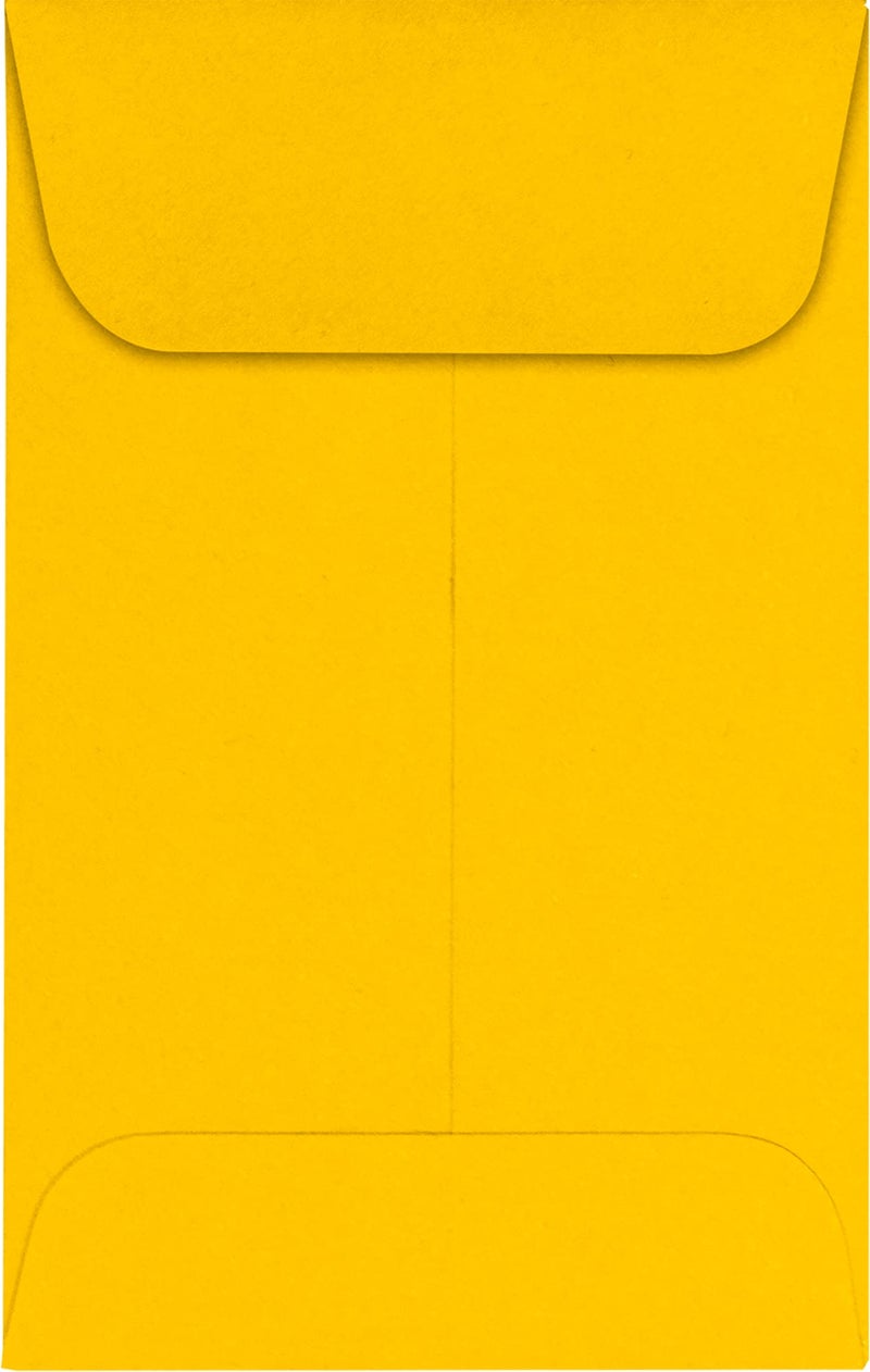Envelopes.com LUXPaper Coin Envelopes, Sunflower, 2 1/4-Inch x 3 1/2-Inch, 50-Count - Image 1